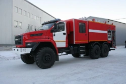 Fire tanker AC 5,0-70 type 4673A, modification 4673A5-00 on chassis Ural -5557-4151-78 (-80, -82)