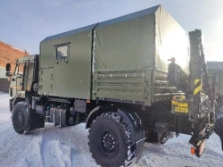 Mobile laboratory with CMU (produced by INMAN JSC) on chassis KAMAZ-43502 (-D5) Type 27393, Modification 27393-02.