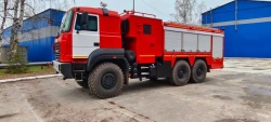 Armoured fire tanker truck ???-5,0-40(6370) 76-TV on chassis URAL-6370