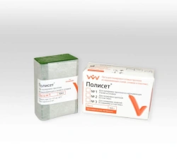 Paste for polishing finished prostheses made of stainless steel, alloys and plastics "Poliset"