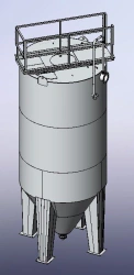 Self-flushing sand filter