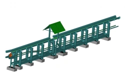10-11 AXEL longitudinal measuring and evaluating log sorting conveyor of log sorting/feeding line