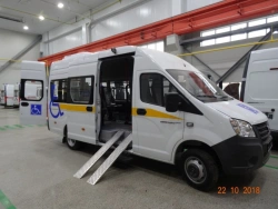 Class A bus with the possibility of transporting a wheelchair user IATs-1767A2
