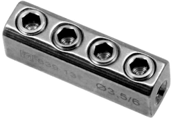 Axial connector Ø6/3,5 mm, article no. 839.138