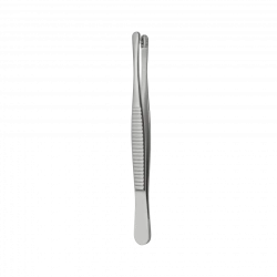 TP-03-268-15 Toothed lap forceps, straight, 153 mm