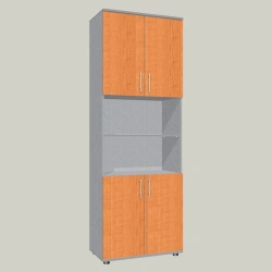 Filing cabinet with two open shelves model SHD-3