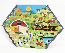 Bisiboard (didactic panel) wall mounted FARMER. PROFESSIONAL studies series
