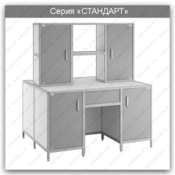 Standard series laboratory island table: SLO.03.00