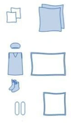 Medical clothing set for partner delivery disposable non-sterile EQ 9398.007.08 H