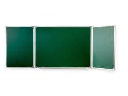 Auditorium three-element magnetic marker-chalk boards