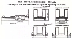 Trailer trailer - car carrier 8597A2