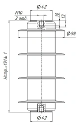Surge arrester OPN-P-10/12,7/10/680-III UHL1