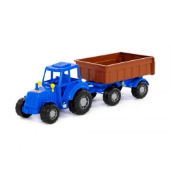 Tractor "Master" (blue) with trailer No. 1 (in net), article no. 84774