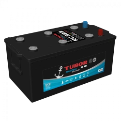 Accumulator battery starter lead-acid TUBOR AQUATECH STANDART 6ST-190.3(4) VL (EN)