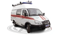 Emergency rescue vehicle, modification 287177 on the basis of GAZ 27057 chassis