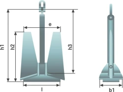 Anchor PDS row 1 alloy steel 9675KG