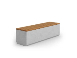 Concrete bench Shan straight, article no. A1051