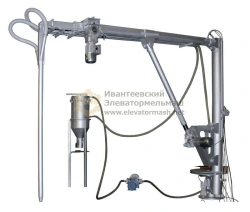 Pneumatic grain sampler-manipulator