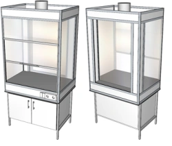 Panoramic demonstration fume cupboard SHVD-1