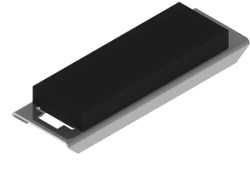 Base plate PICZ IP 44/00, with overall dimensions from 50x600 mm , metal thickness 1,2 mm, galvanised steel