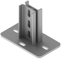 Double BSUT 85D profile beam, with overall dimensions 220x125x150 mm, metal thickness 8,0 mm, stainless steel grade A