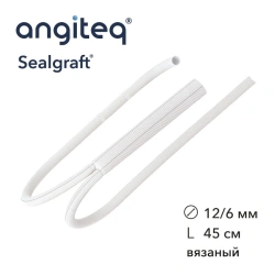 Blood vessel prosthesis synthetic knitted bifurcation covered with collagen D 12-6mm L 45cm
