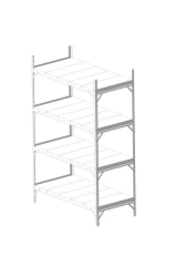 Shelving unit ST-300 2000*181515*508 (metal flooring)