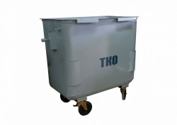 Container without corner welds for collection and loading of MSW-1100-1,5-R-C-Z-2V-200-1570+2D-200-1570-BKr-M-Z, TU 29.20.21-002