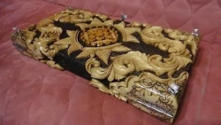 Carved backgammon (chess) 40x40CM