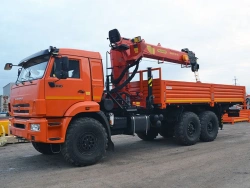 Vehicles of modification 4388C2-10 - flatbed platform with CMU on the basis of KAMAZ chassis, type 43118, modifications 43118-.