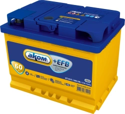 Battery 6ST-60VL AKOM EFB