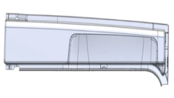 Rear left side panel A9606376209