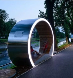 Gazebo round with illumination