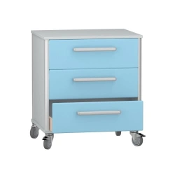 Rolling medical cabinet according to TU 32.50.30-008-69573749-2021, article number DM-3-107-07.K2.F3