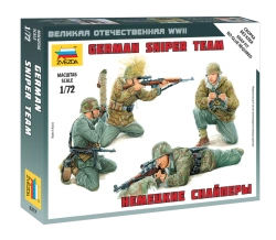 Assembled model "German snipers"
