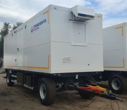 Wagon-house trailer, modifications 821602: Trailer axles 1201-2410002T, Plant Ltd; Pneumatic tyres 385/65R22,5 CORDIANT PROFESSI
