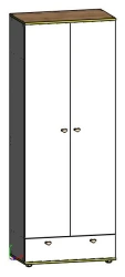 Wardrobe 2-door cupboard, Art. SSHO-02