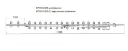 Main track frame rail of project 2759.01.000-01 with shackle