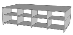 Table for drawing, painting, cutouts and cutting.