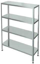 Shelving unit S-4-0,8/1,5/1,8 (stainless steel)