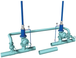 Pipeline overlapping device type GAKS-S-150/300