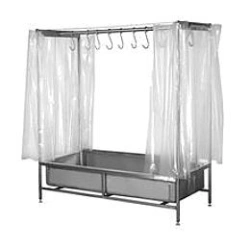 Rack with tub for hanging meat carcasses, type VSC