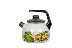 Spherical kettle with whistle; 2, 3 litres