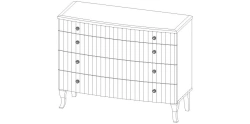 Set of furniture for common room "Buongiorno" Dresser chest of drawers art.K513 S01
