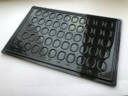 Single-use 50 well polymer immunoassay plate (black). Item No.: M-07/2