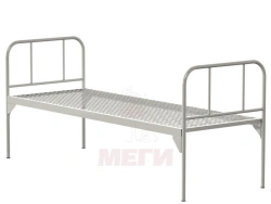KF0-01-"MSC" (MSC-106) - General hospital bed with a single bed, without wheels, metal backrests, bed - steel grid