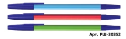 Ballpoint pen STAMM "049" blue, 0,7mm, neon mix