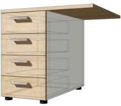 MAGNA 4-drawer sideboard, Art. no. MT 10