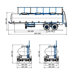 966698 - 2-axle semitrailer tanker for the transport and temporary storage of food liquids