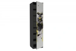 Modern type 1 LD.520030.000 ?? Single-leaf cupboard (Black )